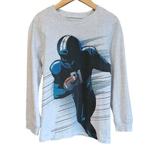 Boy's Long Sleeve Football Shirt Grey Size 8